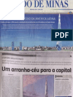 Jornal Estado de Minas (Capa) - Em BH, o maior prédio da américa latina
