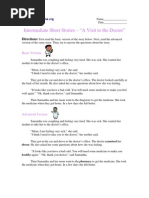 Intermediate Short Story With Questions A Happy Visitor