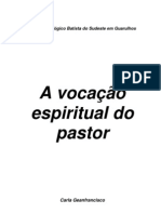 Carla Geanfrancisco - A vocação espiritual do pastor