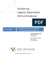 Collecting Legally Defensible Online Evidence