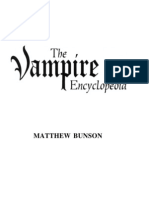 Matthew Bunson The Vampire Encyclopedia