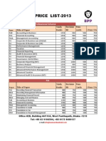 BPP Publishing Price List - 2013