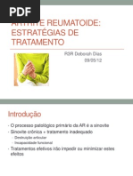 Artrite reumatoide - estratégias de tratamento