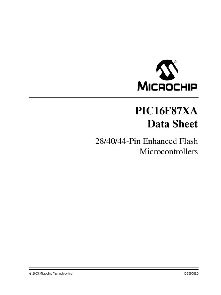 Pic16f877a PDF | PDF | Microcontroller | Flash Memory