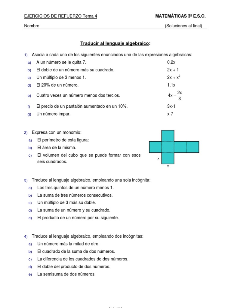04 1 Ejercicios Tema 4 Soluciones | PDF | Conceptos matemáticos | Números