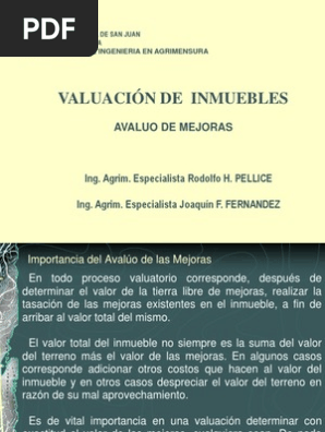 Formato avalúo de mejoras