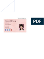 Electronic Business Card