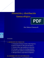 Absorción y Distribución Farmacológica: Prof. Héctor Cisternas R