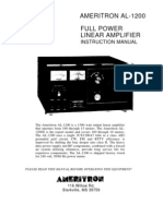 Ameritron Al 1200 User Manual