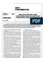 implatation des voies supplementaire en rampe infrastructure à 2 x 2 voies