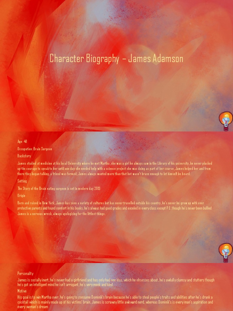 Character Biographies Updated | PDF