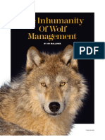 Inhumanity of Wolf Management