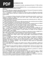 Decreto Estadual nº 38.273, de 09 de março de 1998.
