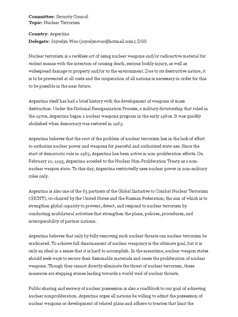 Nuclear warfare essay image