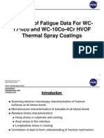 Analysis of Fatigue Data For WC-17%co and WC-10Co-4Cr HVOF Thermal Spray Coatings