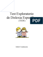 16094701 Test Exploratorio de Dislexia Especifica TEDE