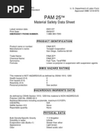 pam 25 co-polymer water clarifier msds
