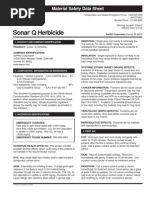 sonar q herbicide msds