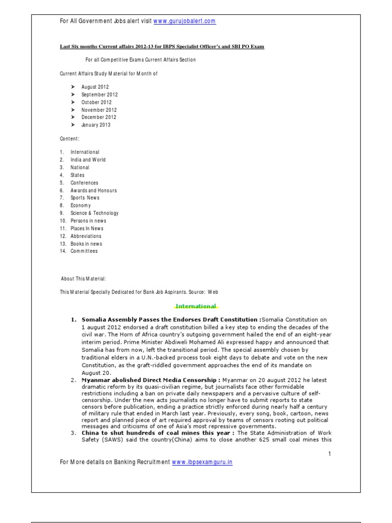 For All Government Jobs Alert Visit: International | PDF | Social Science