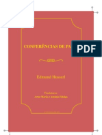 Husserl - Conferências de Paris