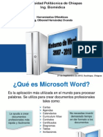 Entorno de Microsoft Word 2007 y 2010