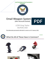 Email Weapon System (EWS) : LCDR Greg Taylor Bupers Iam
