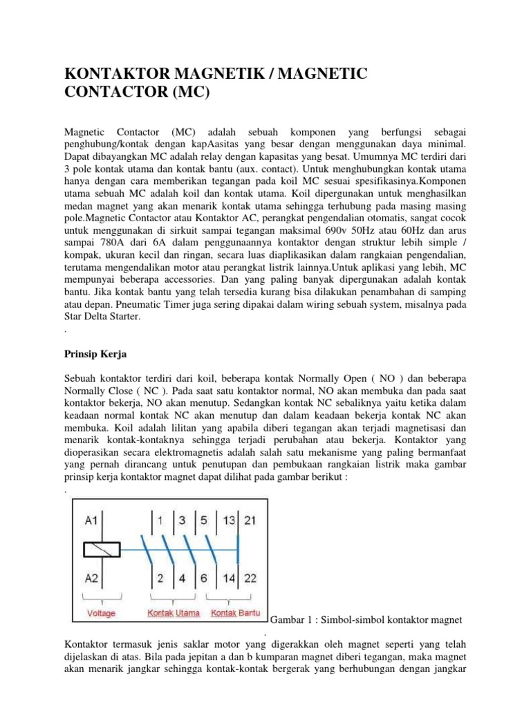 KONTAKTOR MAGNETIK KONTAKTOR MAGNETIK