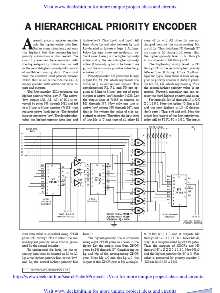 A Hierachical Priority Encoder | PDF | Digital Electronics | Electronic ...