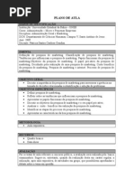 Plano de Aula Pesquisa de Marketing