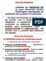 UDI - Ass 03 Pesquisa de Marketing - Tipos de Pesquisa