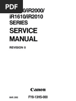 Canon IR 1600 1610 2000 2010 Service Manual