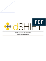 Dshift Migrator For Sharepoint 2013 Getting Started Guide V1.0