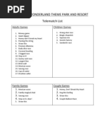 Fun Telematch Games Guide | PDF | Sports | Leisure