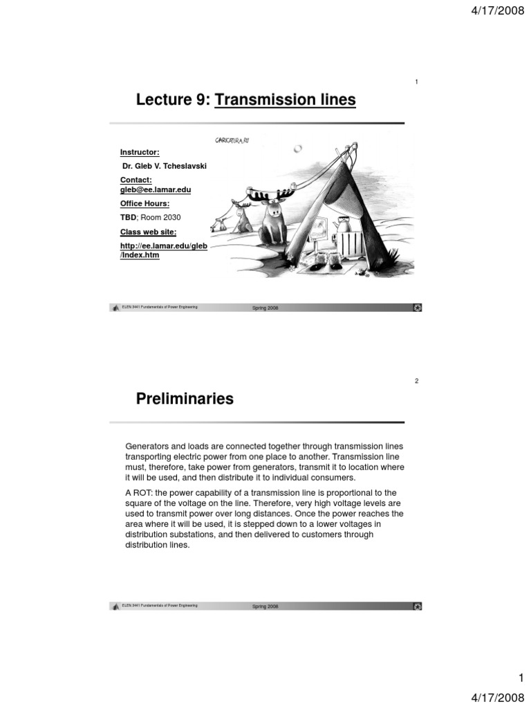 Lecture 09 Transmission Lines Pdf Electrical Conductor Capacitor