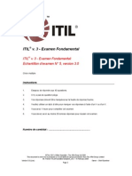 Test Blanc ITIL V3 Officiel