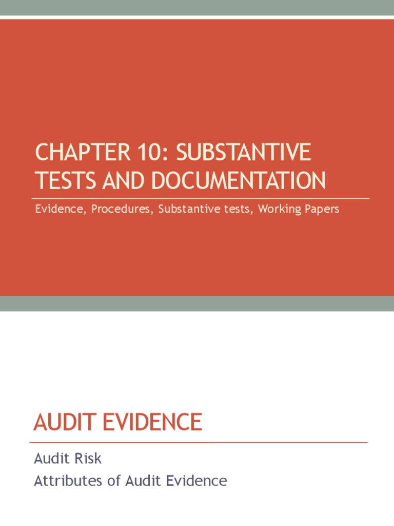 Substantive Testing in Audits | PDF | Financial Audit | Audit