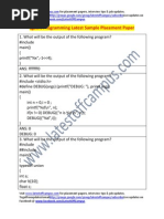 LgSoft Sample Programming Placement Paper