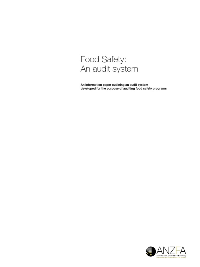 Food Safety Audit System Overview | PDF | Food Safety | Audit