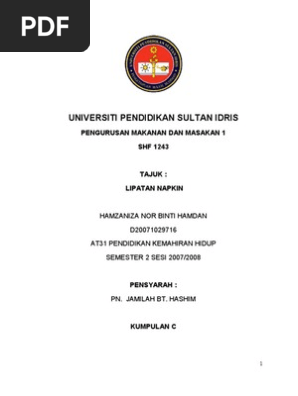 Lipatan Napkin