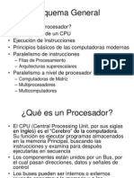 Principios básicos de la organización y funcionamiento de los procesadores
