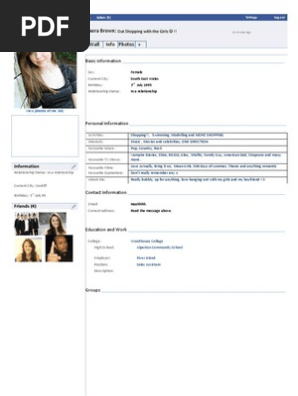 Facebook Profile -Laura Brown