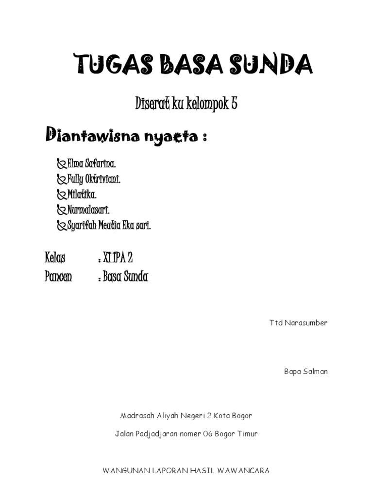 Makalah Sunda