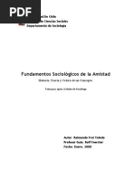 Fundamentos Sociológicos de la Amistad