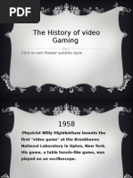 History of Video Gaming by Lauren, Brad, Sam, John, Ryan