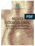 Codigo Civil - Exposições de Motivos e Textos Sancionados
