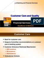 Customer Care and Quality: Financial Services and System