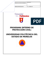 Programa Interno de Proteccion Civil 2011 Univ. Politecnica1