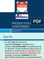 Taller No. 4 Producto No Conforme