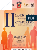 Afiche II Congreso Internacional SO y SA
