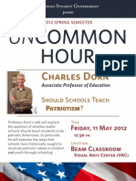 Uncommon Hour Poster - Prof. Charles Dorn